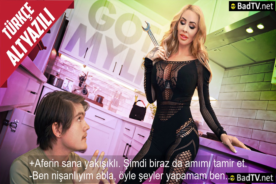 Nişanlı Parlak Delikanlıyı Yoldan Çıkaran Ateşli Milf Amını Tamir Ettirdi